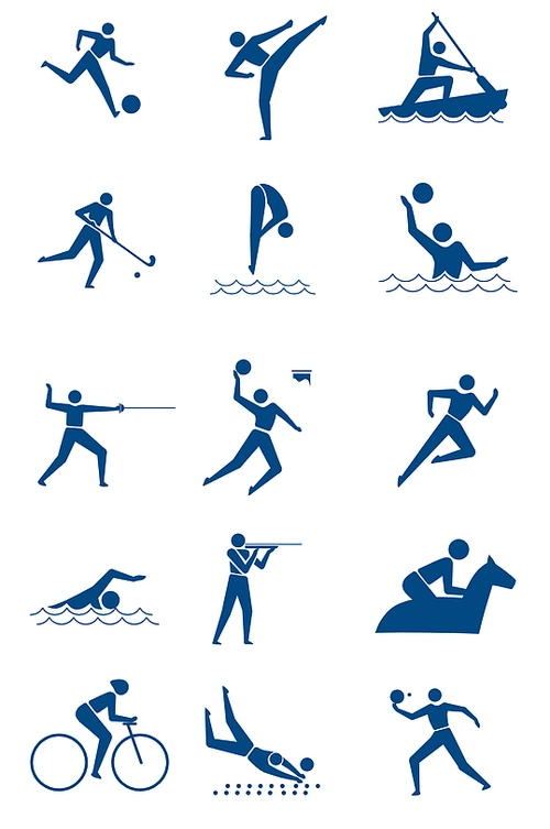 奥运会运动图标png免扣素材