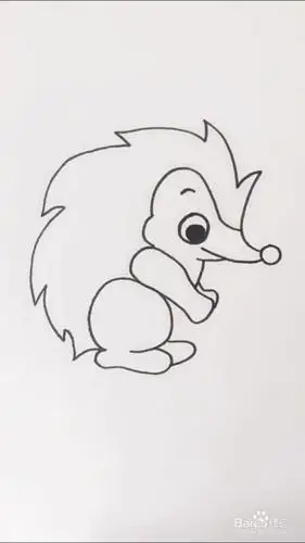 刺猬的简笔画如何画?