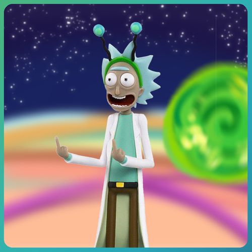 瑞克和莫蒂手办   rick and morty   中指摆件 瑞克与莫蒂周边