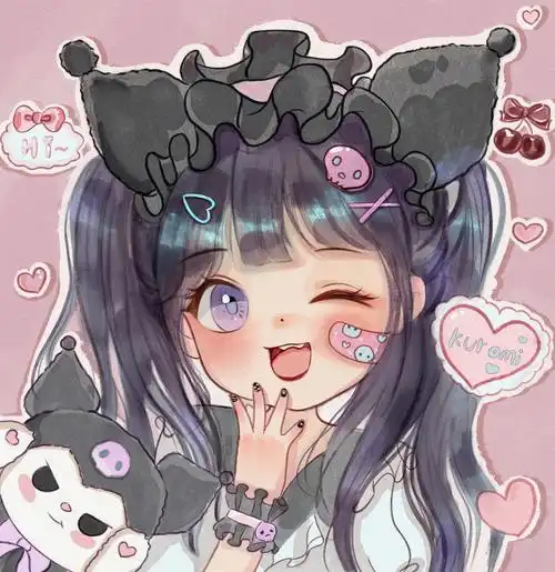 q版头像库洛米拟人附过程