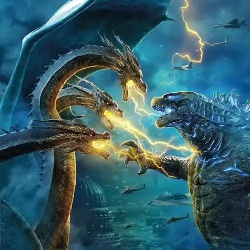 《哥斯拉2》哥总靠爱发电,怪兽王者虽然很霸气,吐息也是赚足了场面