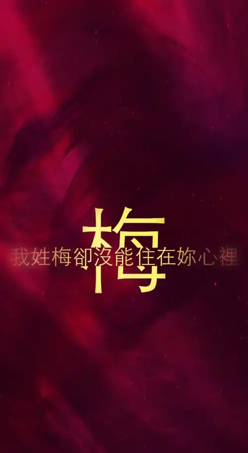 我姓梅姓氏壁纸