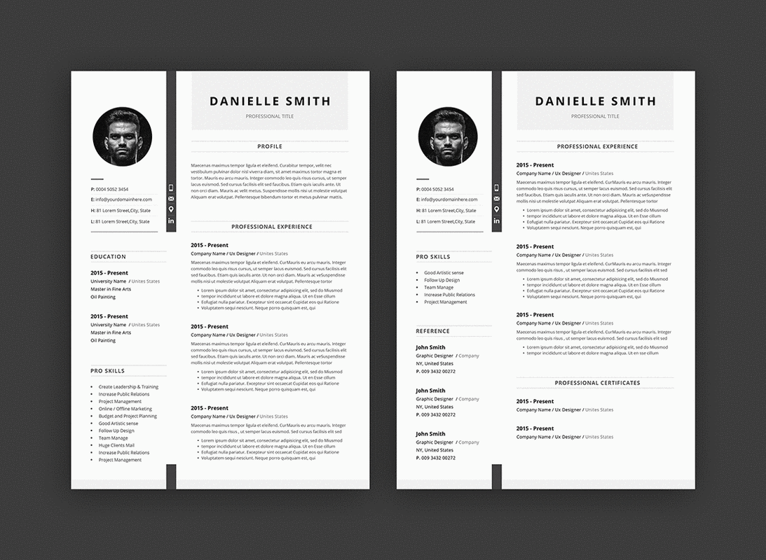 国外简历设计欣赏!一段段过往