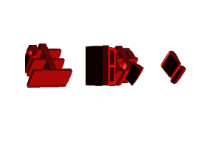 生日快乐祝福艺术字红色旋转gif动图_动态图_表情包下载_soogif