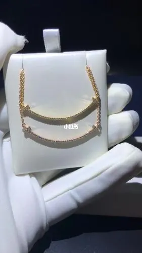 tiffany蒂芙尼笑脸项链18k金镶嵌钻石