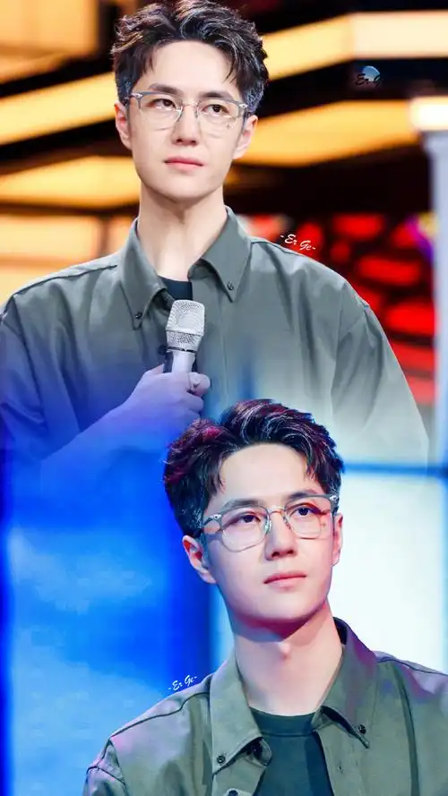 王一博超话#王一博天天向上#wyb#正能量艺人王一博#眼镜遮不住岁月