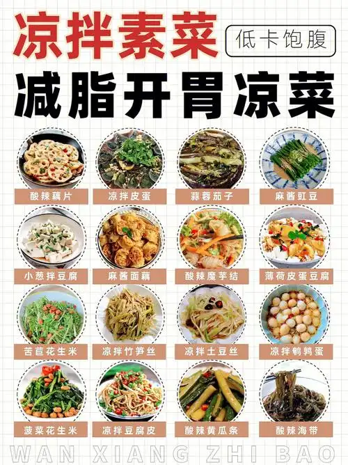 16款凉拌素菜教程78减脂又开胃78夏季必吃