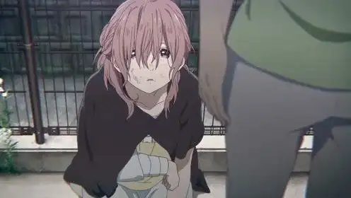 这是《声之形》中最让人难受的场景,硝子下跪哭着道歉!