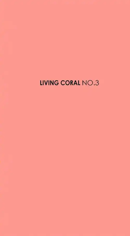 治愈色卡 / color of the year 2019 - living coral 珊瑚粉