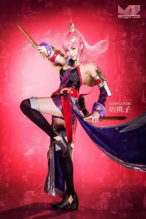 魔导士联合电竞美女解说奶桃子出品王者荣耀花木兰cosplay