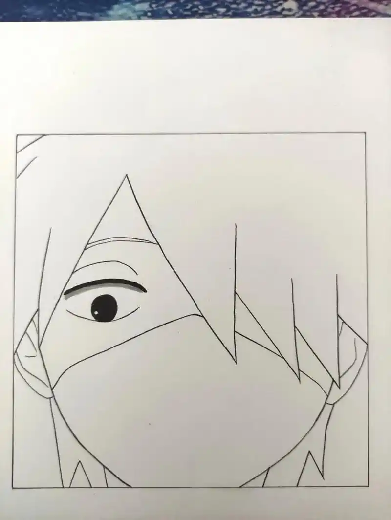 教你画卡卡西 .