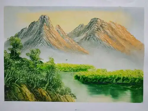 逐梦刀画教你三天零基础独立画出一副漂亮的山水画