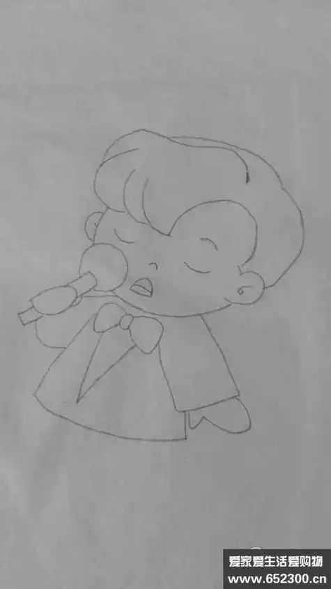 歌手简笔画歌手简笔画图片
