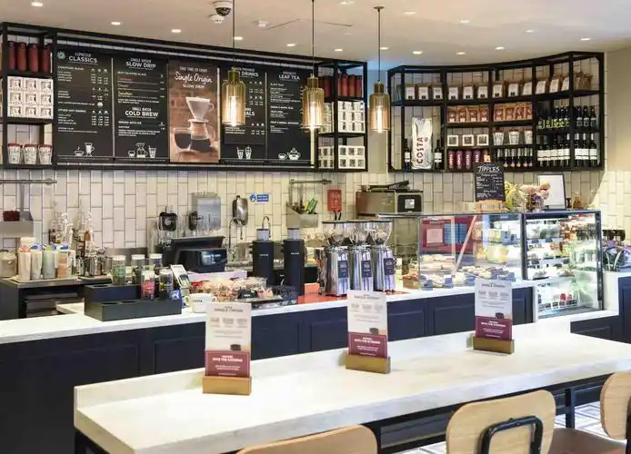 国外奶茶店面装修设计图