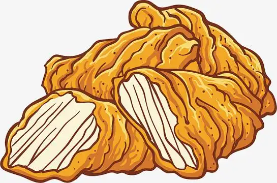 矢量图美味的炸鸡