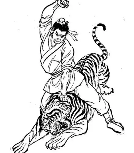 武松人物简笔画历史名人简笔画