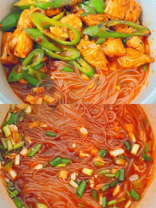 必须学会的新手菜谱鸡肉酸辣粉丝