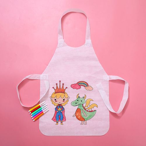 50套涂鸦围裙创意美术幼儿园手工制作diy材料包亲子美劳绘画涂色