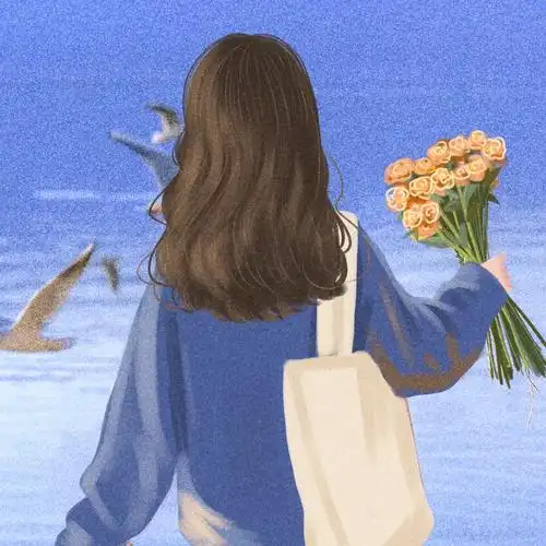 手绘头像#女生头像#优质女生头像#背影#背影杀#手绘#纯手绘#头像约稿