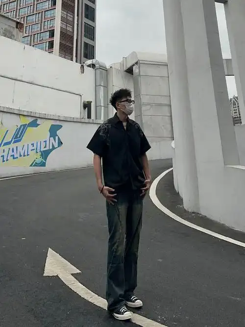 ootd 190 男生夏季 黑色系硬汉穿搭