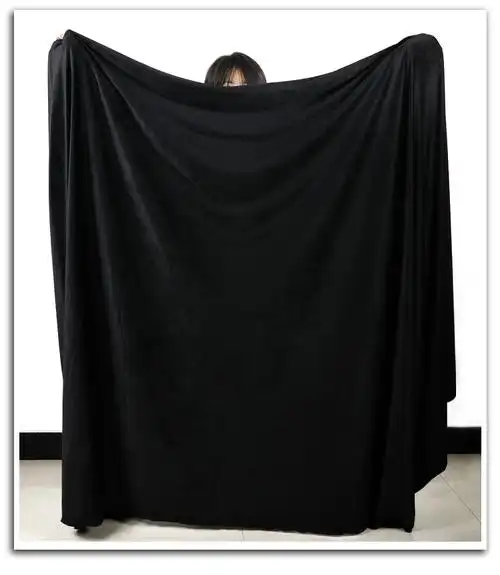 黑色吸光布摄影幕布背景布遮光黑色绒布魔术舞台遮光黑布黑色幕布实验