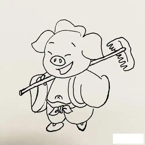 造梦西游猪八戒简笔画