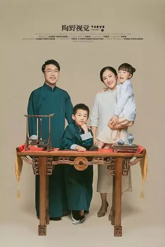 中式风格全家福.