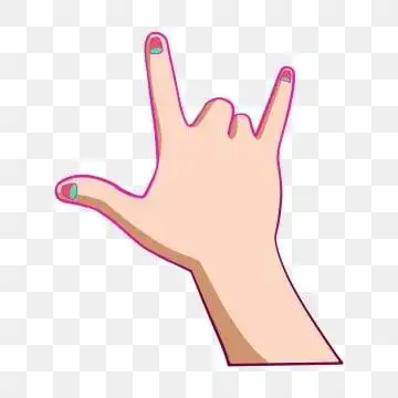 可爱的手势 png图片素材和向量图案