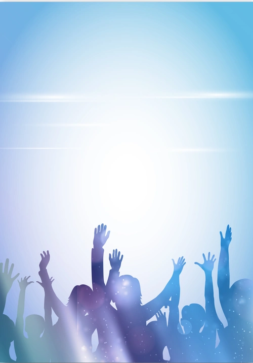清新水彩风的音乐聚会狂欢广告背景素材