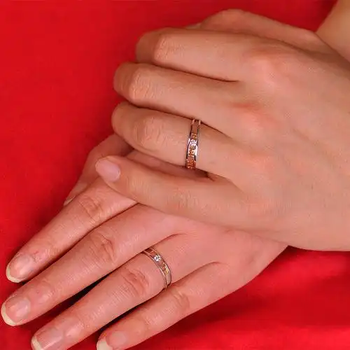 梦克拉18k钻石戒指情侣对戒钻戒钻石对戒情侣款结婚对戒love奇缘求婚