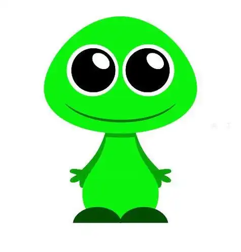 儿童外星人简笔画颜色