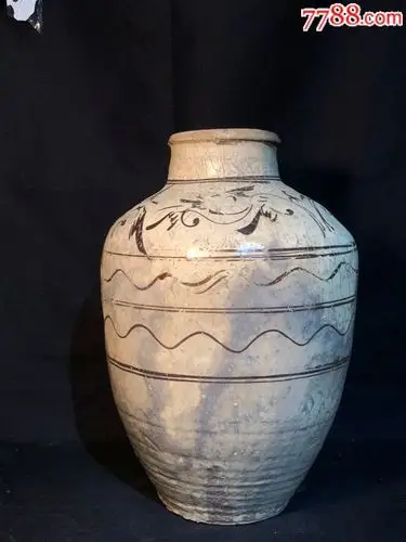 明代磁州窑小酒坛