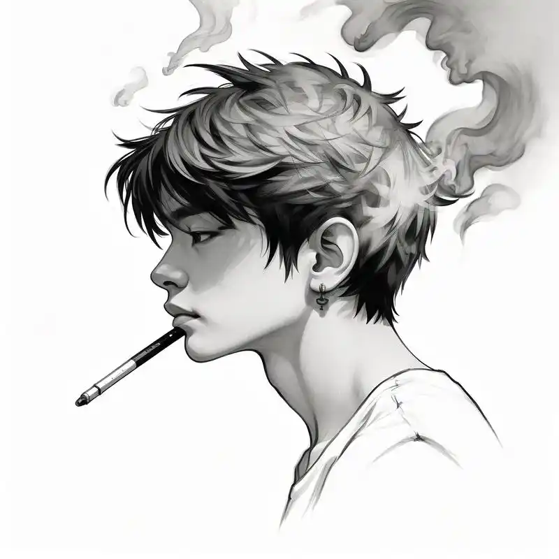 伤感抽烟男生头像,氛围感满满🚬💔