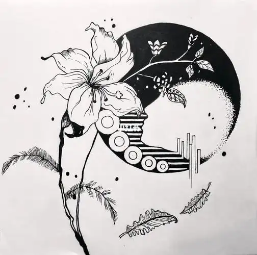 工业设计  #临摹  #平面构成  #平面构成作业  #点线面构成  #视觉