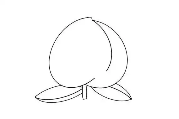 简单的桃子简笔画画法桃子简笔画图片桃子简笔画怎么画