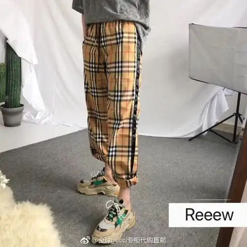 burberry巴宝莉爆款格子裤子如何潮起来