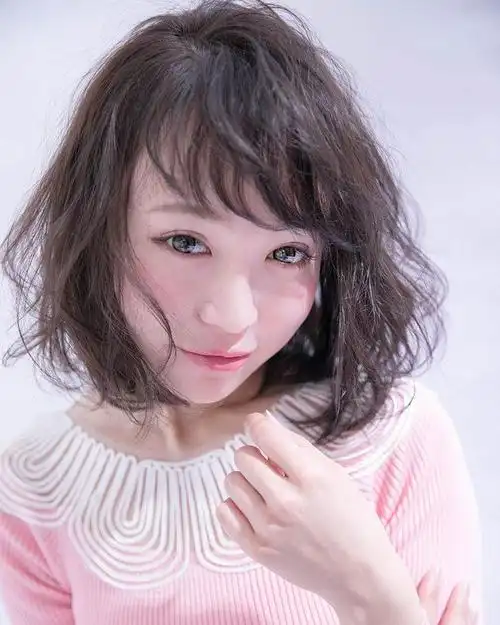 大饼脸最适合的短发,脸型图片,发型图片