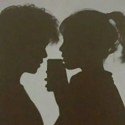 好看双人影子情头唯美情侣影子高清图片