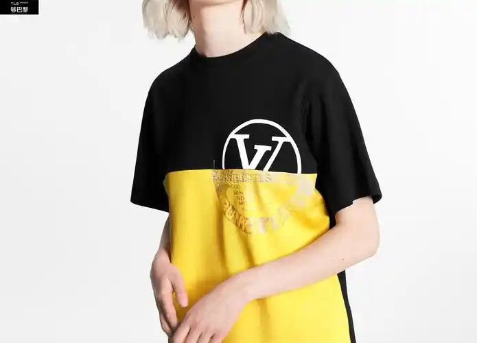 【包邮包税】 lv路易威登 21年春夏 女士 短袖t恤 lv world 图章色块