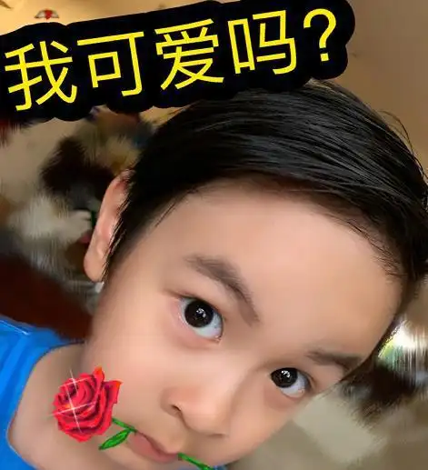 吴尊微博晒儿子帅照max梳跟爸爸同款发型父子俩长得太像了