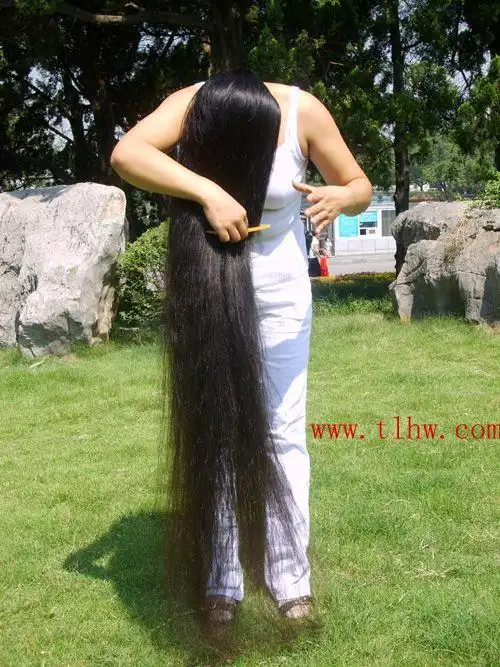 安徽马鞍山长发女赵雅兰发长170米2