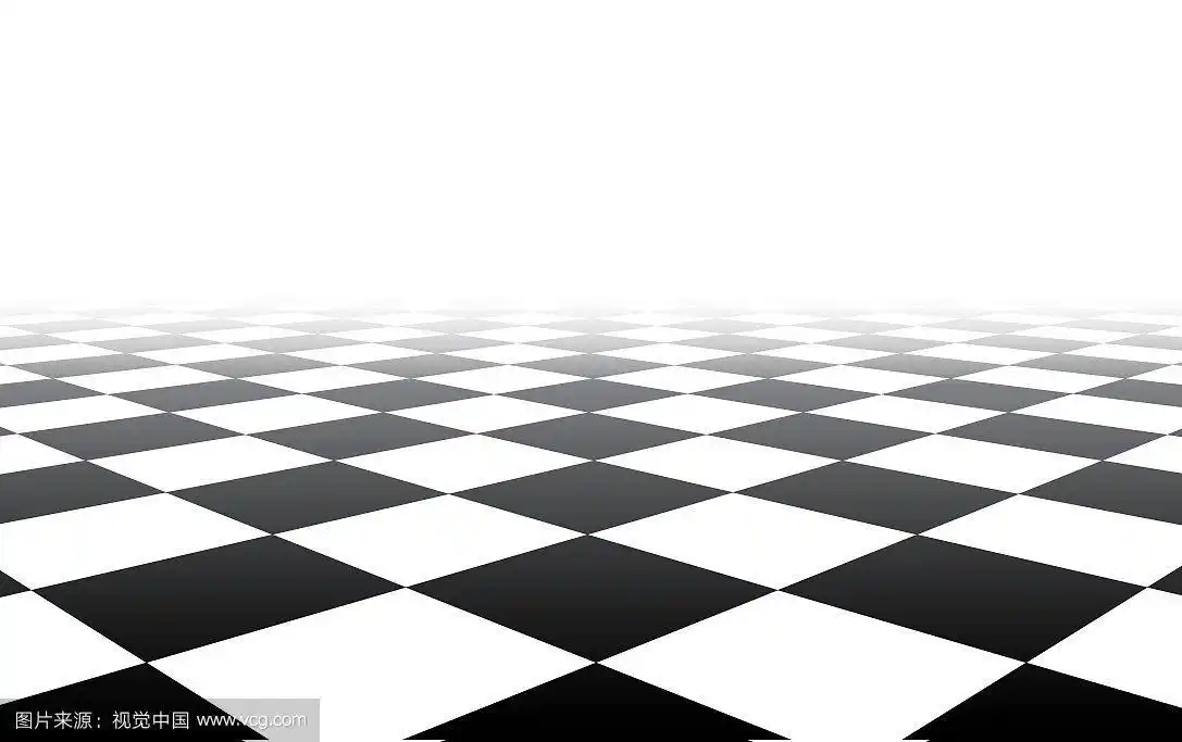 黑白透视方格背景
