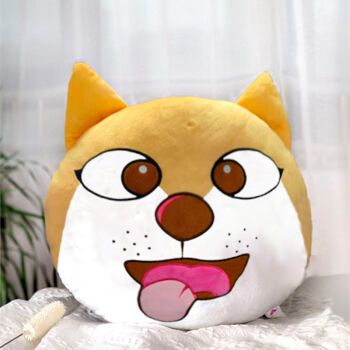 哈士奇抱枕狗头搞怪可爱睡觉沙发靠垫午休趴睡枕搞笑枕头沙雕抖音网红