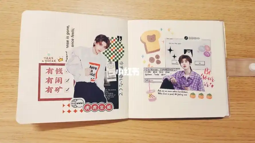 人物拼贴 给你看看我的手账吧 给你看看我的手帐吧 手帐分享 蔡徐坤