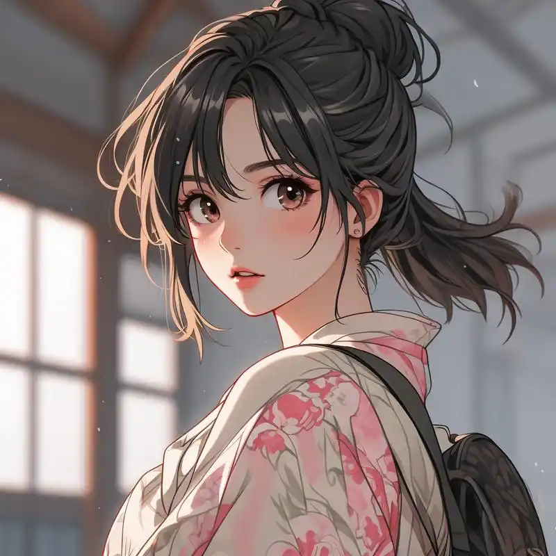 96日系ins风动漫女生头像94