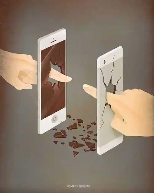 30张把现代社会可悲一面描绘出来的深度讽刺插画