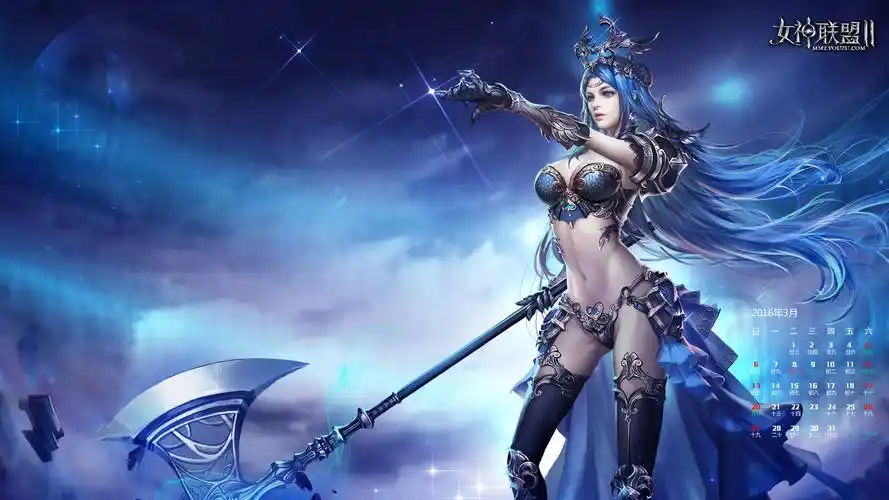 《女神联盟2》新年壁纸放松 百变女神月月惊喜不停