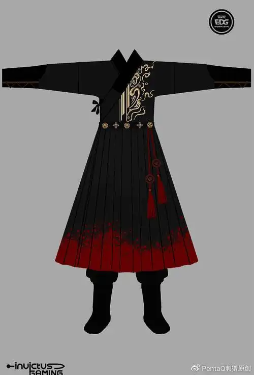 搬运|pentaq发的各战队汉服设计图和设计理念(补充官方图)