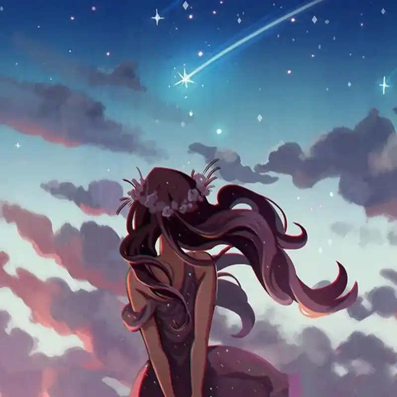 提供一组高清女生动漫头像背影,供您欣赏