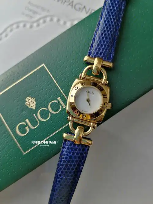 经典gucci古驰经典白金石英表